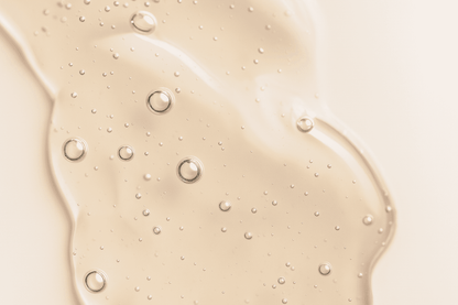 Applying balancing cream for sensitive skin