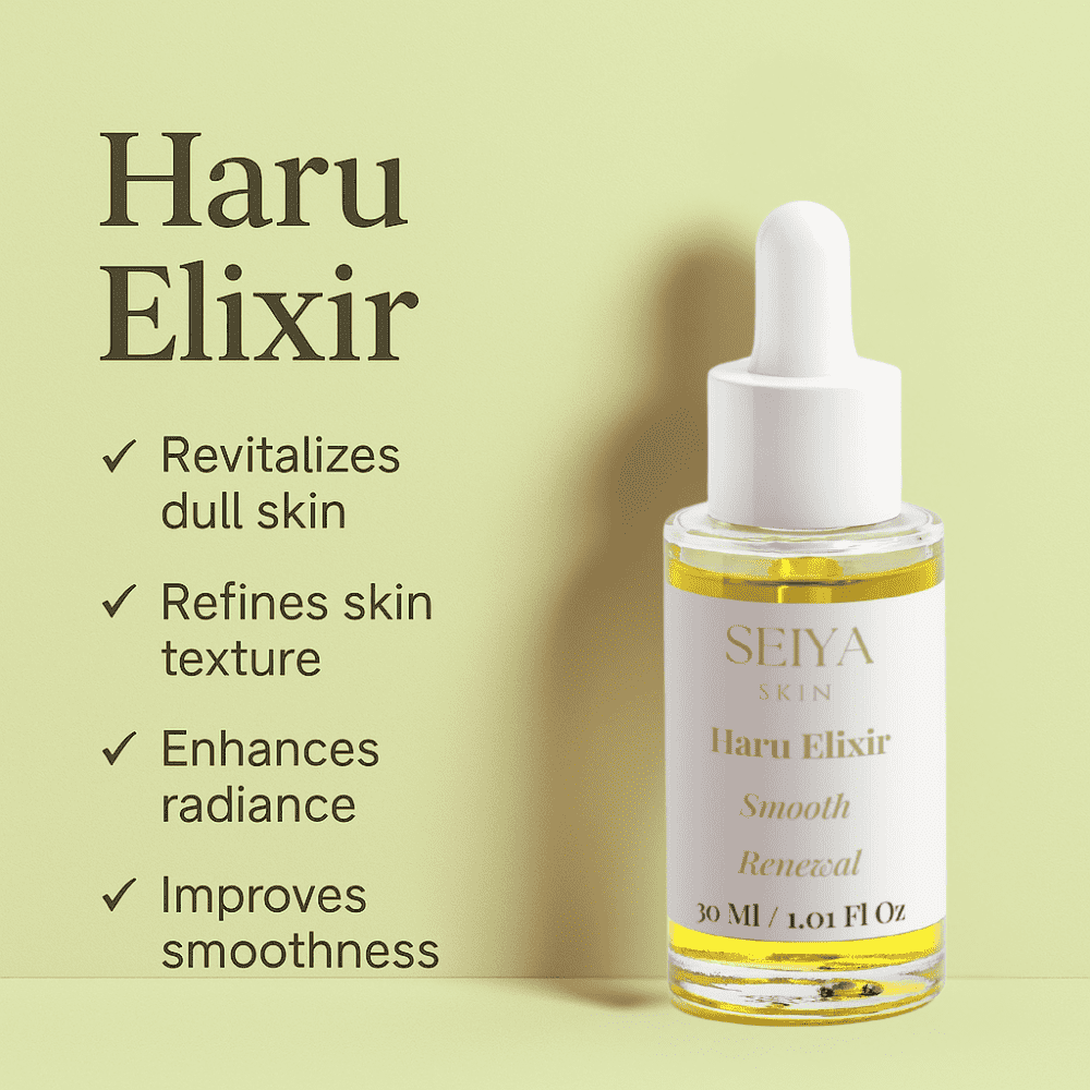 Applying brightening serum for sensitive skin