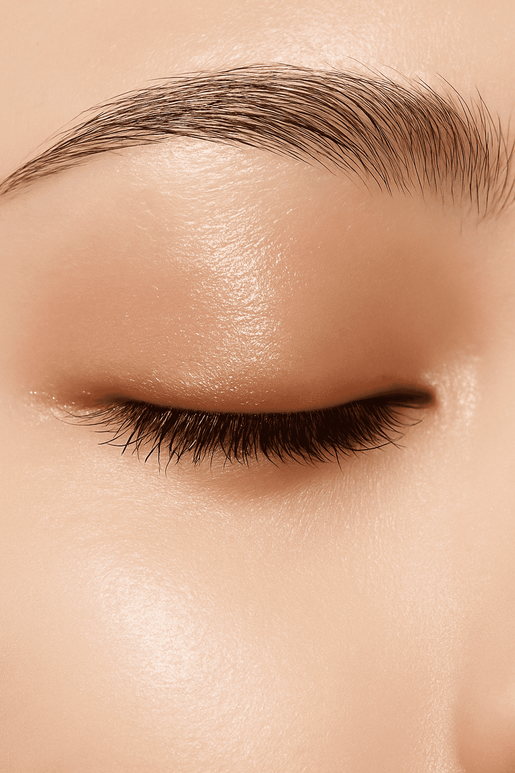 Applying eye serum for sensitive skin