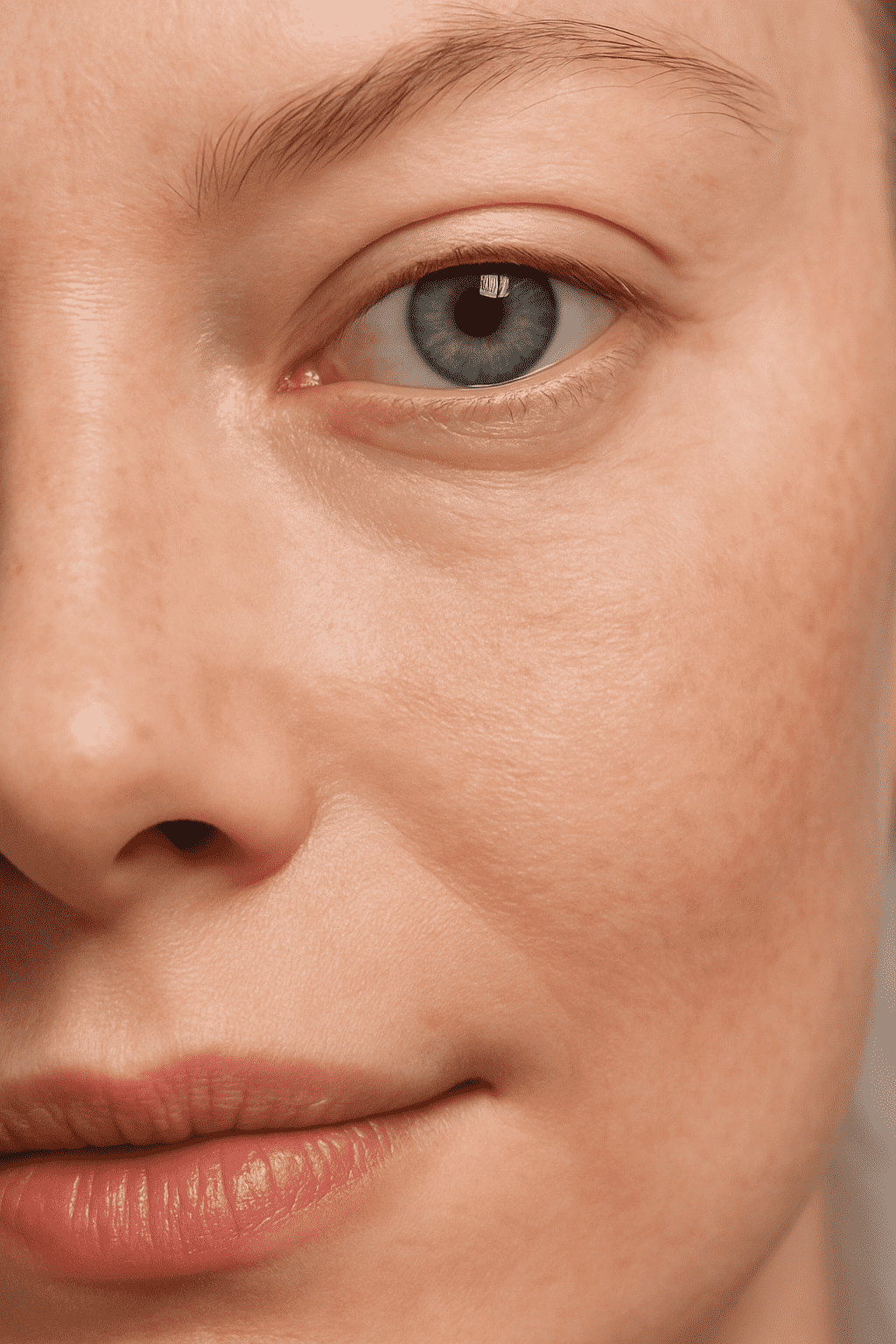 Applying radiance serum for sensitive skin